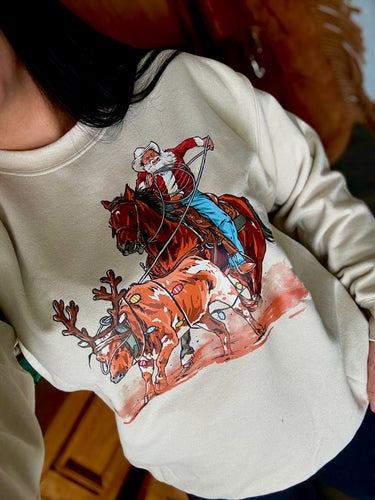 Cowboy Santa Crewneck