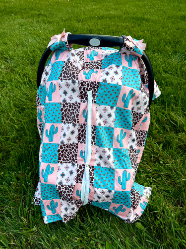 Cactus Collage Carseat Cover