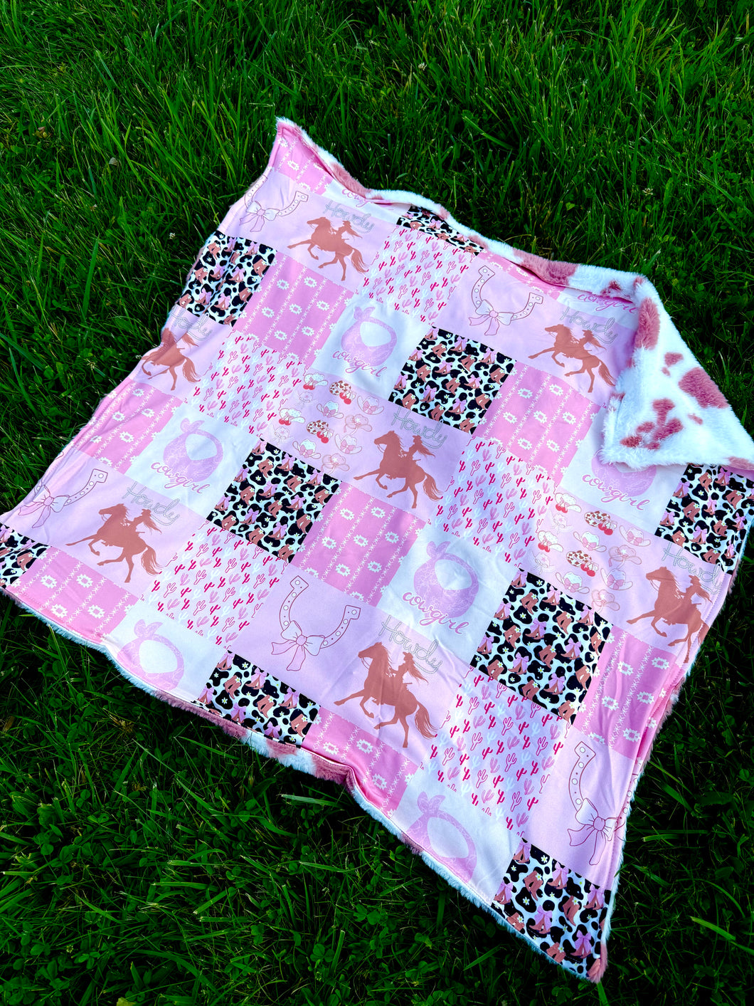 Cowgirl Collage Infant Blanket