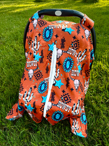 Howdy Carseat Cover