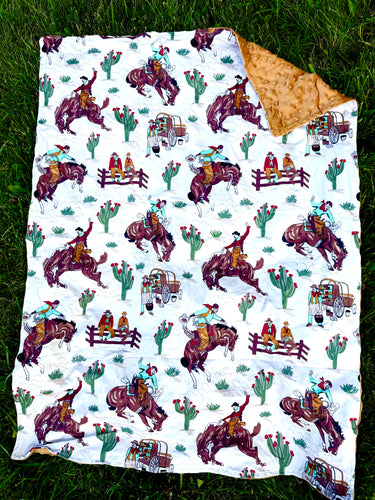 Bronc Baby Blanket