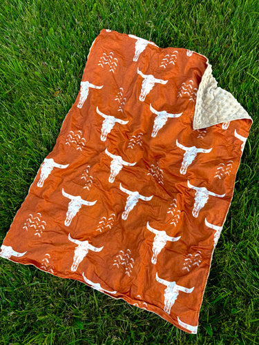 Longhorn Baby Blanket