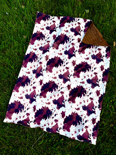 Cow Print Baby Blanket