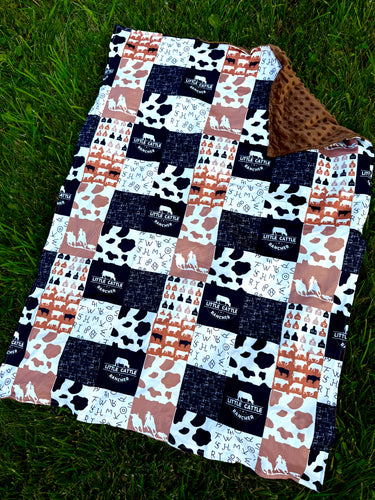 Little Cattle Ranches Baby Blanket