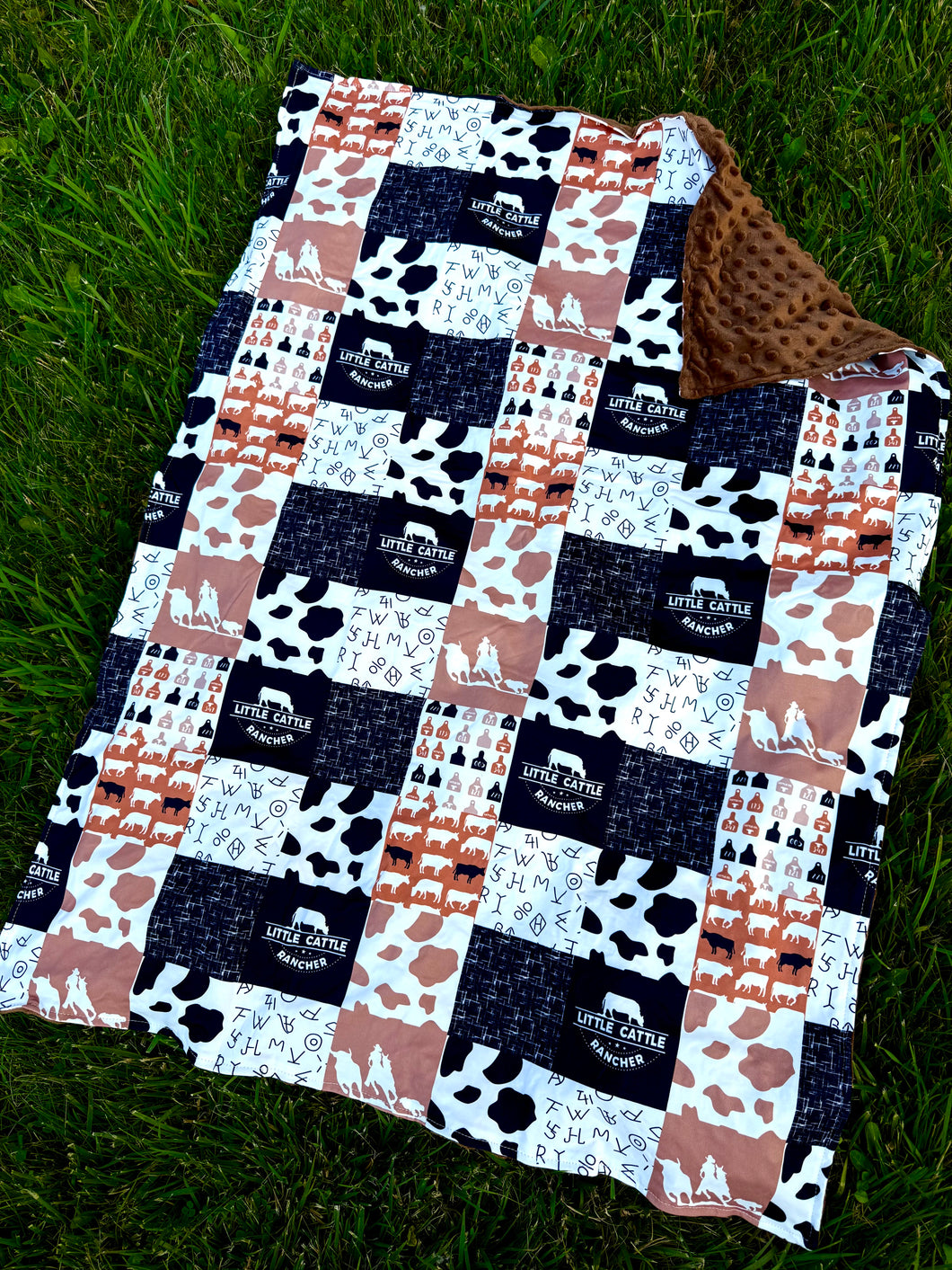 Little Cattle Ranches Baby Blanket