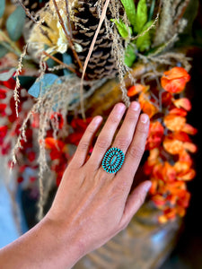 Adjustable Needlepoint Ring