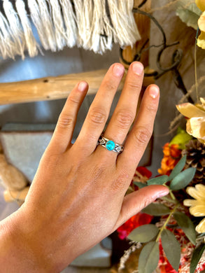 Navajo Turquoise Arrow Ring