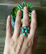 Load image into Gallery viewer, Turquoise 4 Stone Ring - Size 6