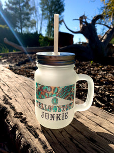 Yellowstone Junkie Frosted Mug